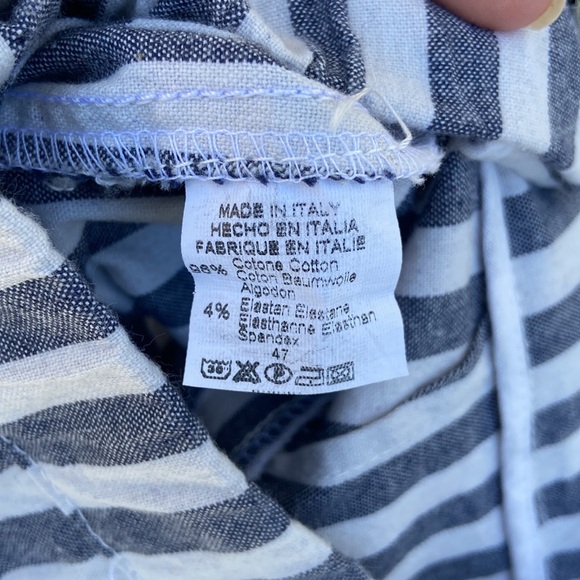 Brandy Melville Scandinavian style stripe cotton spandex ankle pant - Picture 4 of 4